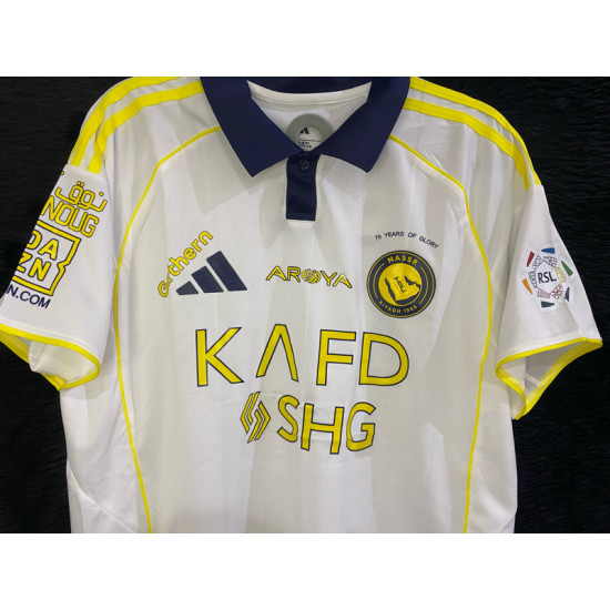 New white Al-Nassr T-shirt + free Roshen League logo New white Al-Nassr T-shirt + free Roshen League logo