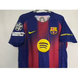 Barcelona Home Shirt 25/26 - Add the Champions League Badge for Free