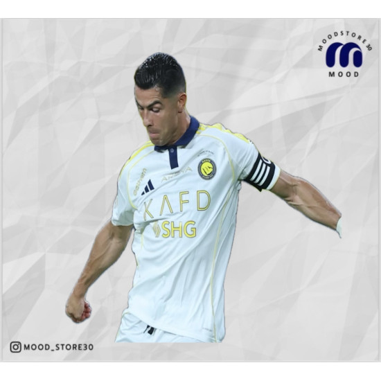 New white Al-Nassr T-shirt + free Roshen League logo New white Al-Nassr T-shirt + free Roshen League logo