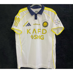 New white Al-Nassr T-shirt + free Roshen League logo