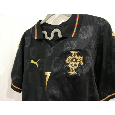 تيشرت البرتغال الاسود الجديد