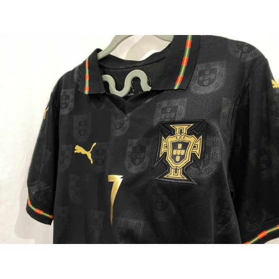 تيشرت البرتغال الاسود الجديد