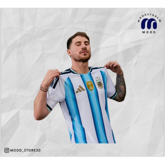 تيشرت الأرجنتين الجديد بشعار أبطال كاس العالم