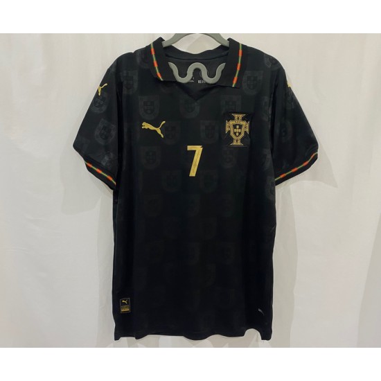 تيشرت البرتغال الاسود الجديد
