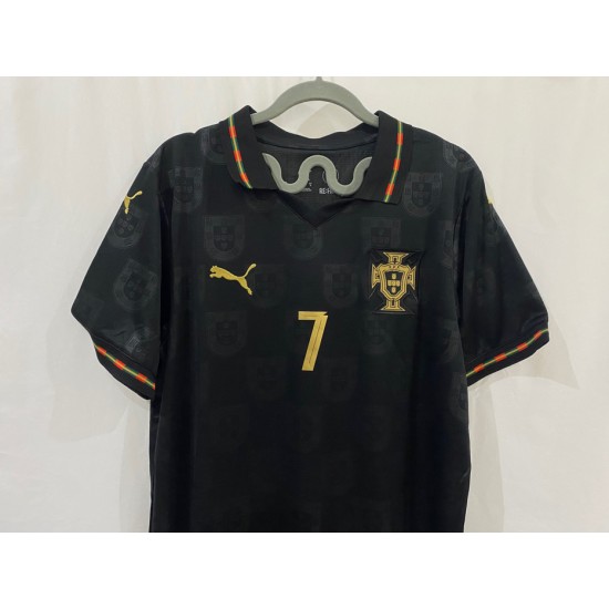 تيشرت البرتغال الاسود الجديد
