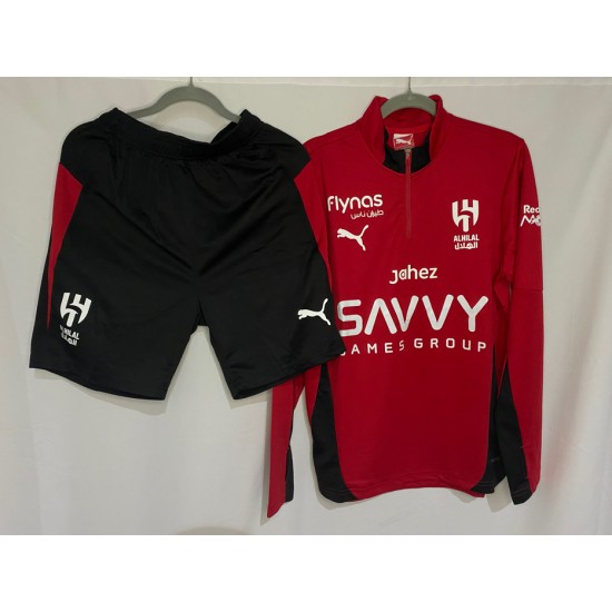 بلوفر الهلال الجديد الاحمر + شورت إضافي مجاناً