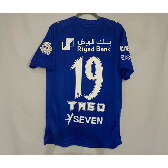 تيشرت الهلال الازرق الجديد + اضافة شعار الدوري مجانا + هديه ملصق الهلال