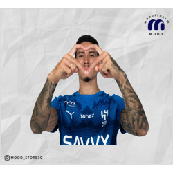 تيشرت الهلال الازرق الجديد + اضافة شعار الدوري مجانا + هديه ملصق الهلال