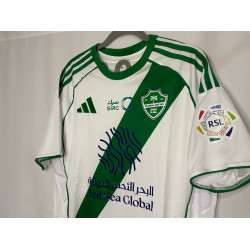 تيشرت الاهلي الابيض الجديد مع ملصق جوال شعار الاهلي الجديد هديه