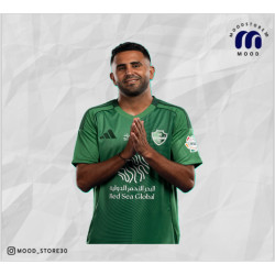 تيشرت الاهلي الاخضر الجديد مع ملصق جوال شعار الاهلي الجديد هديه