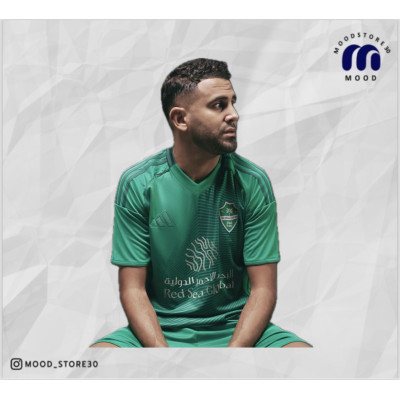 تيشرت الاهلي الاخضر الجديد مع ملصق جوال شعار الاهلي الجديد هديه